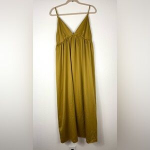 Caara Mustard Yellow maxi dress size L